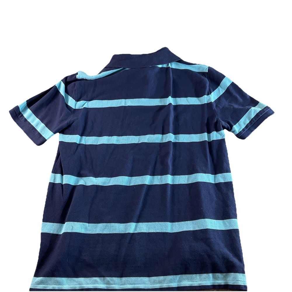 Polo Ralph Lauren Striped‎ Polo Shirt Kids XL (18-20) Blue Aqua Green Pony Logo